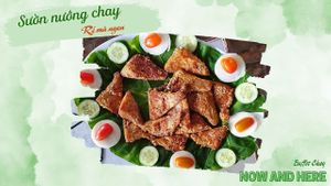 The Now and Here Vegetarian Buffet Restaurant, Da Lat, Vietnam at NOW and HERE Vegetarian Buffet in Da Lat