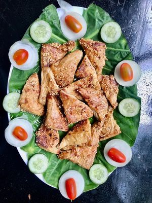 Indulge in a wholesome meal with over 50 vegetarian dishes and an array of fresh greens at the Da Lat buffet. at NOW and HERE Vegetarian Buffet in Da Lat