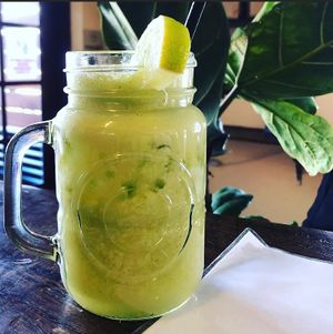 Freshly squeezed juices  at Gnostic Mana Cafe in Woy Woy
