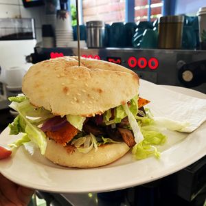 Vegan Turkish Roll at Gnostic Mana Cafe in Woy Woy