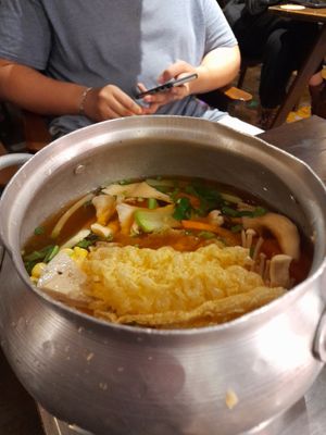 Vegan hotpot at Lẩu Chay & Coffee Nhà Nát in Ho Chi Minh City