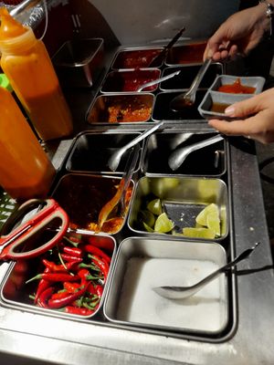 Condiments at Lẩu Chay & Coffee Nhà Nát in Ho Chi Minh City