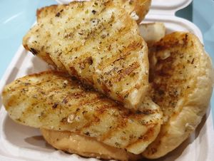 Garlic Bread at Rainy's Veggie Burgers in Chiang Mai