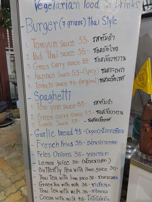  at Rainy's Veggie Burgers in Chiang Mai