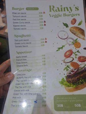  at Rainy's Veggie Burgers in Chiang Mai