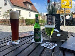 Don’t love my pickle beer but that was on me.  It was just sweet cucumber flavor and didn’t taste like beer at Strubel's Gasthaus & Pension in Luebbenau