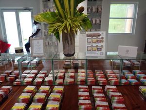 Inside (different chocolates) at Belmont Estate in Belmont