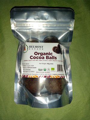 Organic Cocoa Balls at Belmont Estate in Belmont