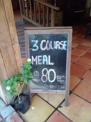 They do 3 course meals at Belmont Estate in Belmont