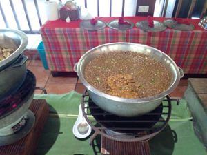 Stewed lentils at Belmont Estate in Belmont