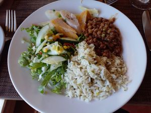 My meal at Belmont Estate in Belmont