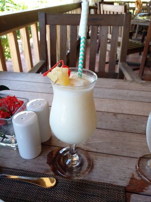 Pina Colada (made with coconut cream) at Belmont Estate in Belmont