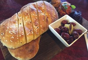Dips & Bread at Earthly Pleasures Cafe in Belgrave