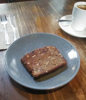 Banana bread at Earthly Pleasures Cafe in Belgrave