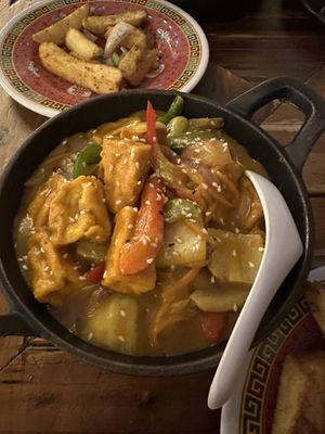 Chinese curry  at Mans Market in Leeds