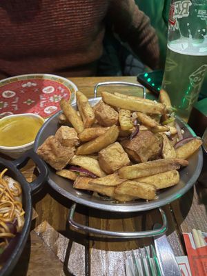 Tofu spice bag  at Mans Market in Leeds