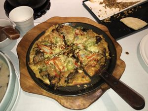 Best pizza ever!!! at Ziputi Vegetarian Restaurant in Beijing