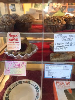 Couple vegan baked options at Good Tern Co-op Cafe in Rockland