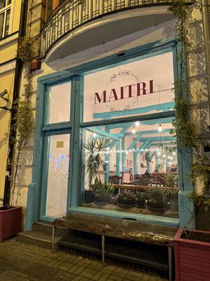 The newly rebranded exterior  at Maitri-vegan&glutenfree in Poznan