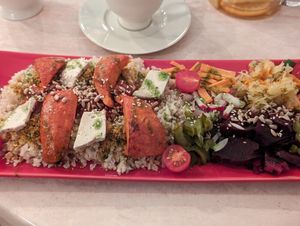 Baked pumpkin at Maitri-vegan&glutenfree in Poznan