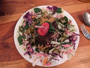 Burger - best burger I've ever eaten at Maitri-vegan&glutenfree in Poznan