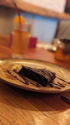 Chocolate and beetroot cake at Maitri-vegan&glutenfree in Poznan