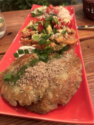 Potato pancakes   at Maitri-vegan&glutenfree in Poznan