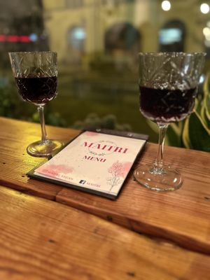 Wine by the window   at Maitri-vegan&glutenfree in Poznan