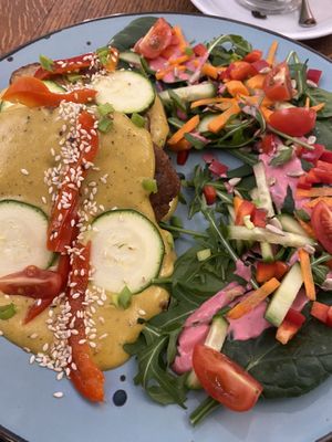 Cheese pancakes.  at Maitri-vegan&glutenfree in Poznan