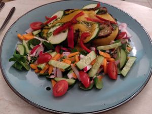 Cheese pancakes at Maitri-vegan&glutenfree in Poznan