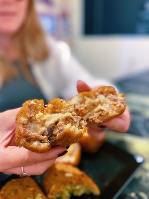 Arancina vegan Il Gattopardo  at Cinepizza in Turin