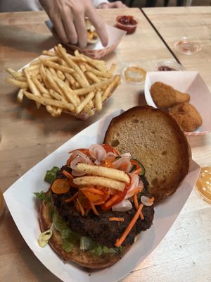   at Full Metal Burgers in Escondido