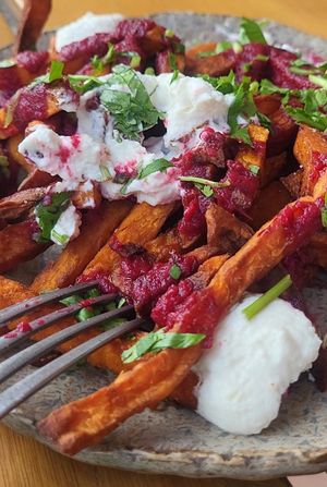 Ben's sweets for starter. Yummy! at Honest Greens in Lisbon