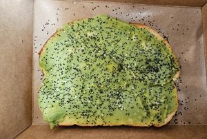 Sourdough avocado toast at Beans & Brews in St George