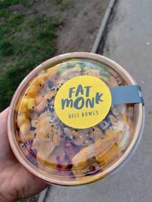 Planted Chickn Bowl take-away at Fat Monk - Wien Schottentor in Vienna