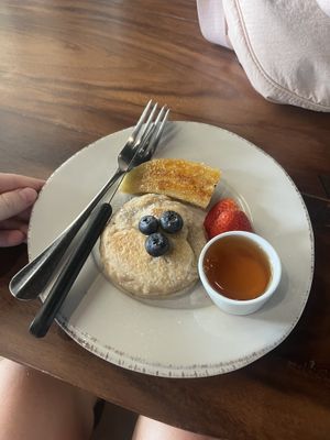 Oat pancakes   at The Lunar Beach House in Chonburi
