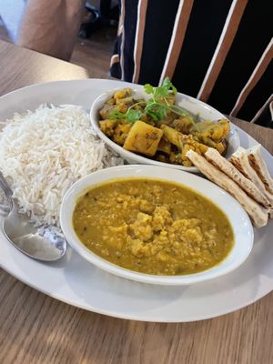 Aloo gobi   at Bill Peyto's Cafe in Lake Louise