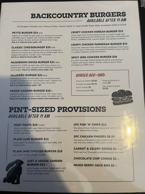  at Bill Peyto's Cafe in Lake Louise