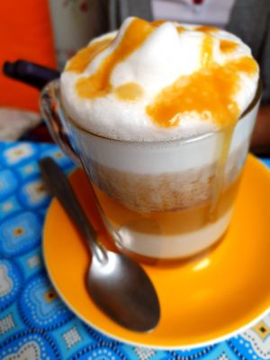 coffee at Greedy Guts in Caen