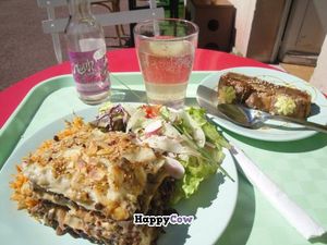 lasagnas & zucchini cake at Greedy Guts in Caen