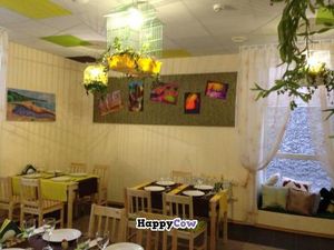 interior at Raw Gourmet in Riga