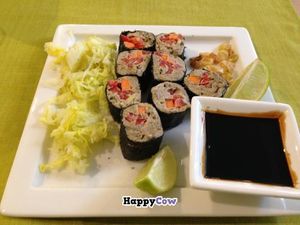 nut sushi  at Raw Gourmet in Riga