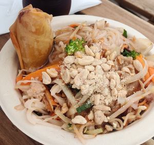 Pad thai 7€. Nice dish but for my taste a bit plain. at Wirat Dolprasit in Salo