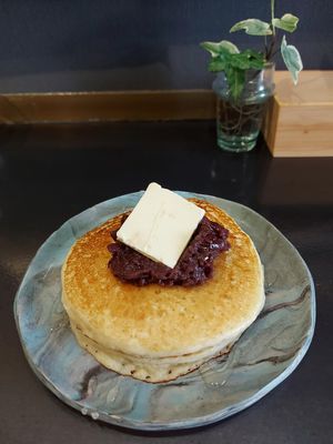 Anko butter pancakes at anthrop. in Tokyo