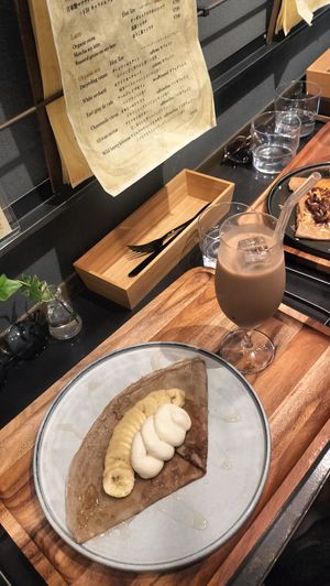 Sweet crepe at anthrop. in Tokyo