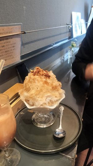 Chai kakigori at anthrop. in Tokyo