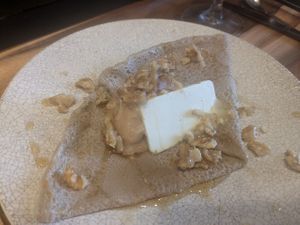 Maple butter, walnuts and peanut creme (add-on) at anthrop. in Tokyo