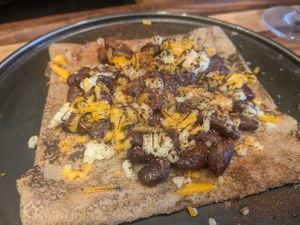 Vegan cheese and beans at anthrop. in Tokyo