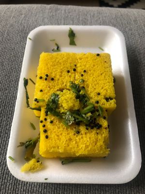 Dhokla at Chhappan Bhog in Abu Dhabi