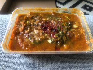 Ragda pattice at Chhappan Bhog in Abu Dhabi
